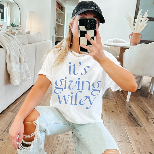 It’s Giving Wifey Comfort Colors Tee