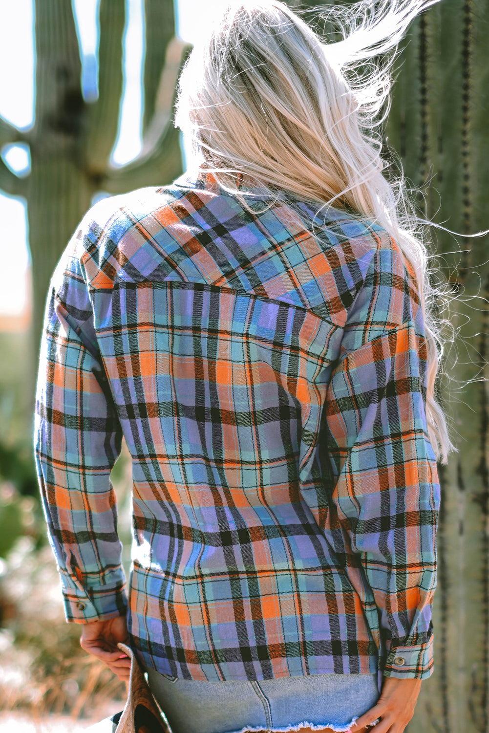 Plaid Print Loose Vintage Shirt (2 colors)