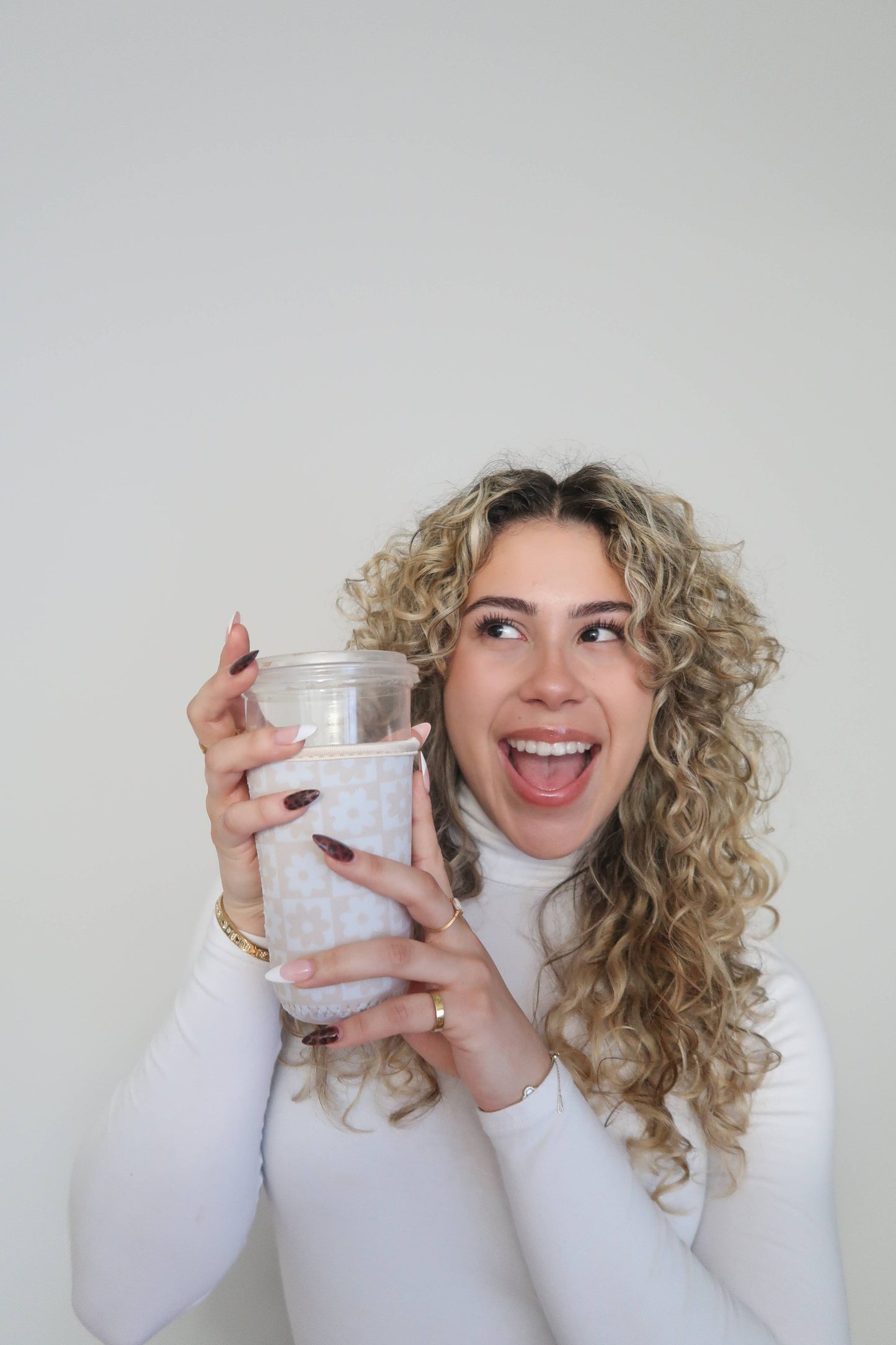Iced Coffee Drink Sleeve, Beverage Cup Sleeve