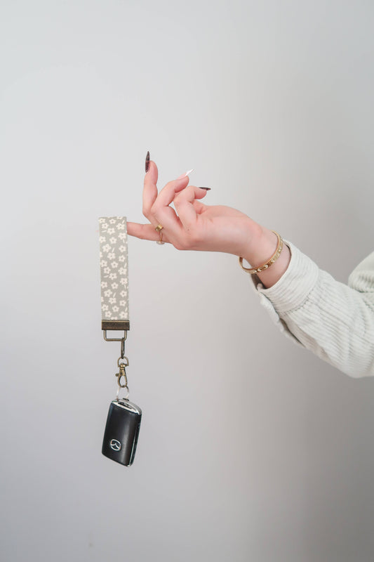 Canvas Wrist Keychain Wristlet