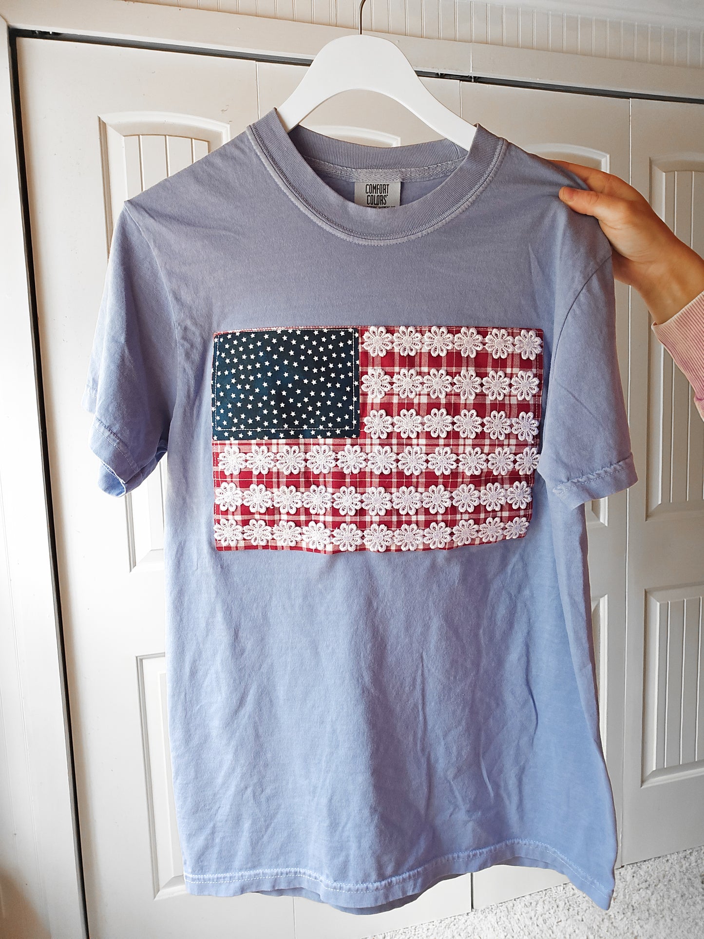 Lacey American Flag Patch Tee