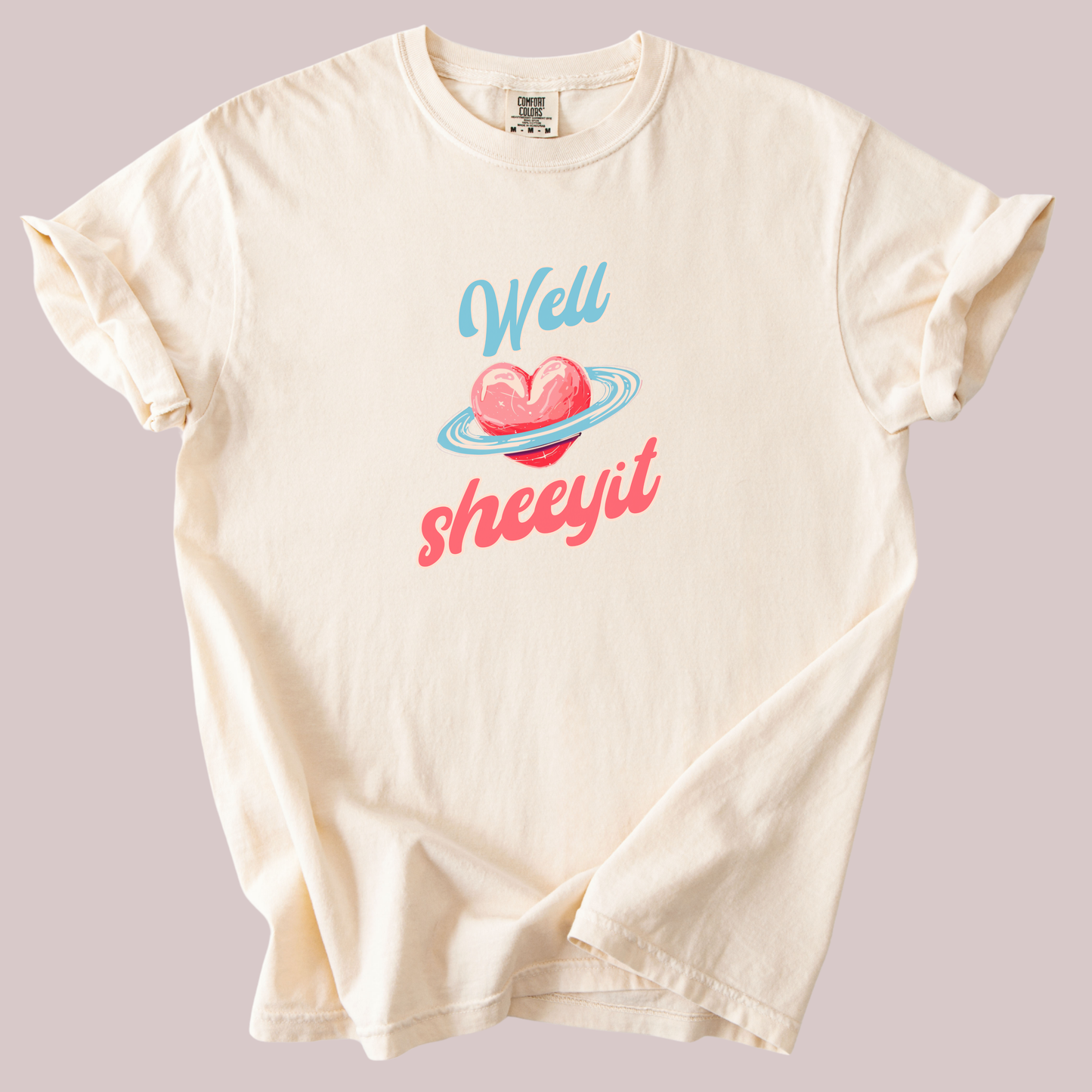 Well Sheeyit Cosmic Heart Tee