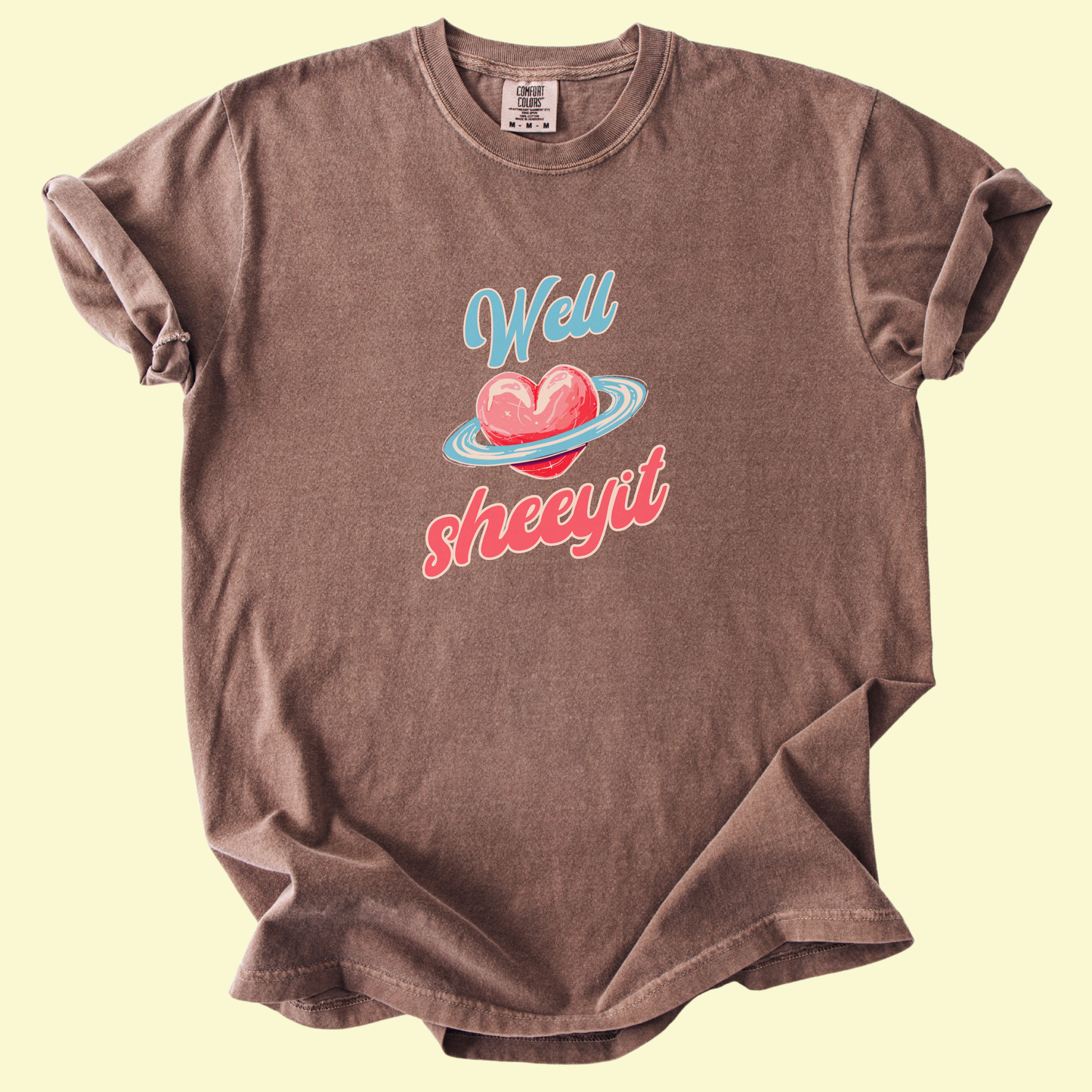 Well Sheeyit Cosmic Heart Tee