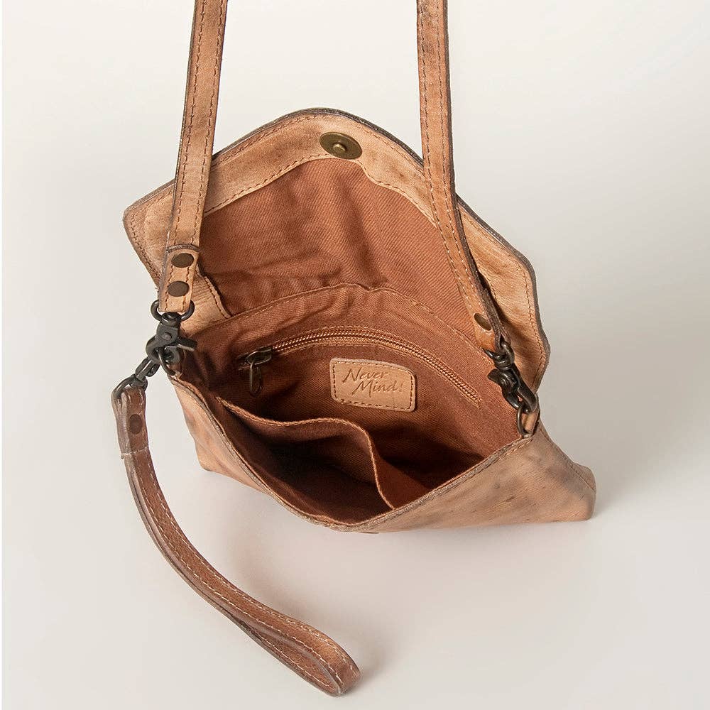 Studded Genuine Leather Crossbody