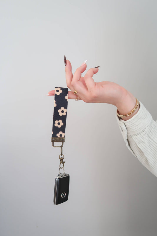 Canvas Wrist Keychain Wristlet