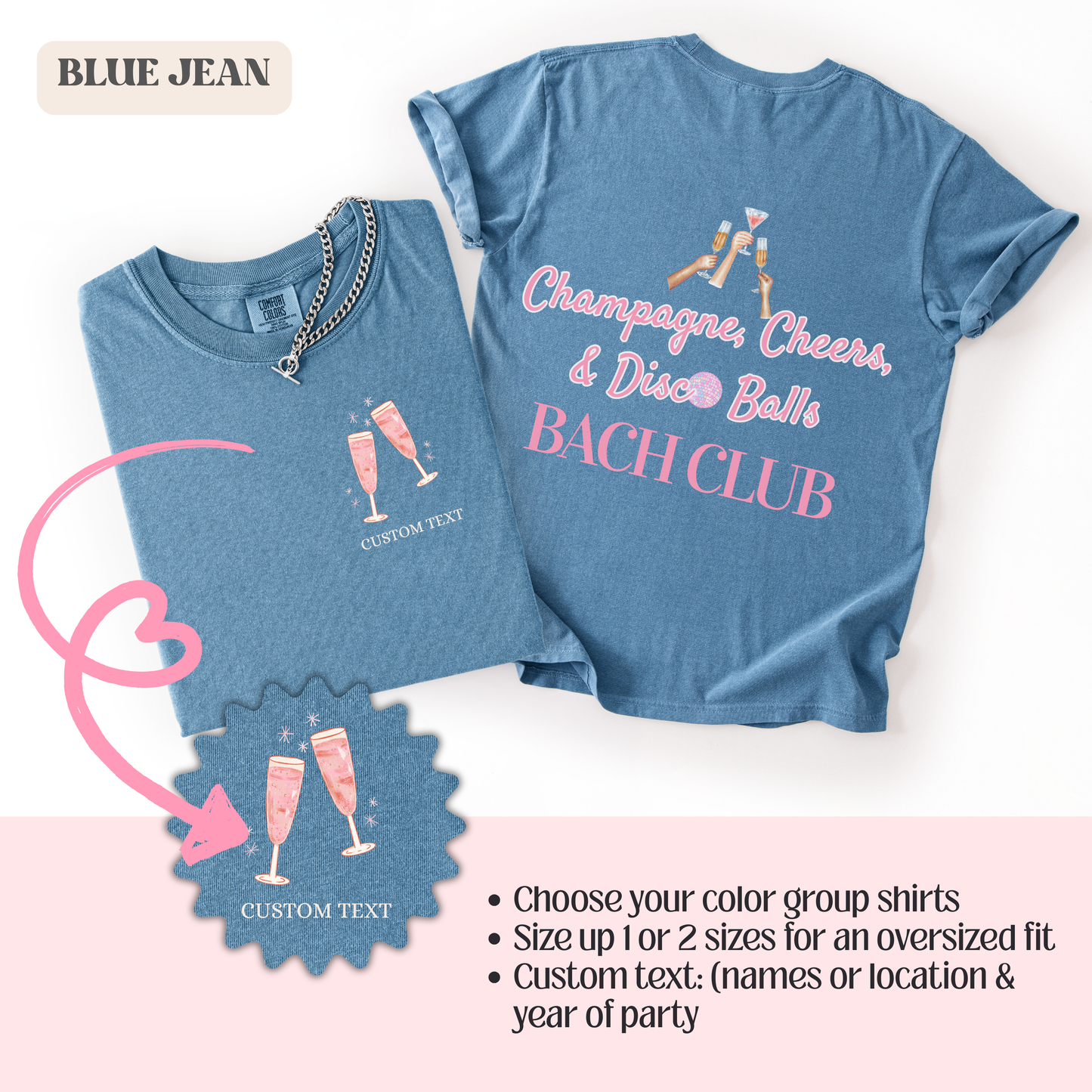 Champagne Cheers & Disco Balls Bachelorette Party Shirt | Custom Shirt