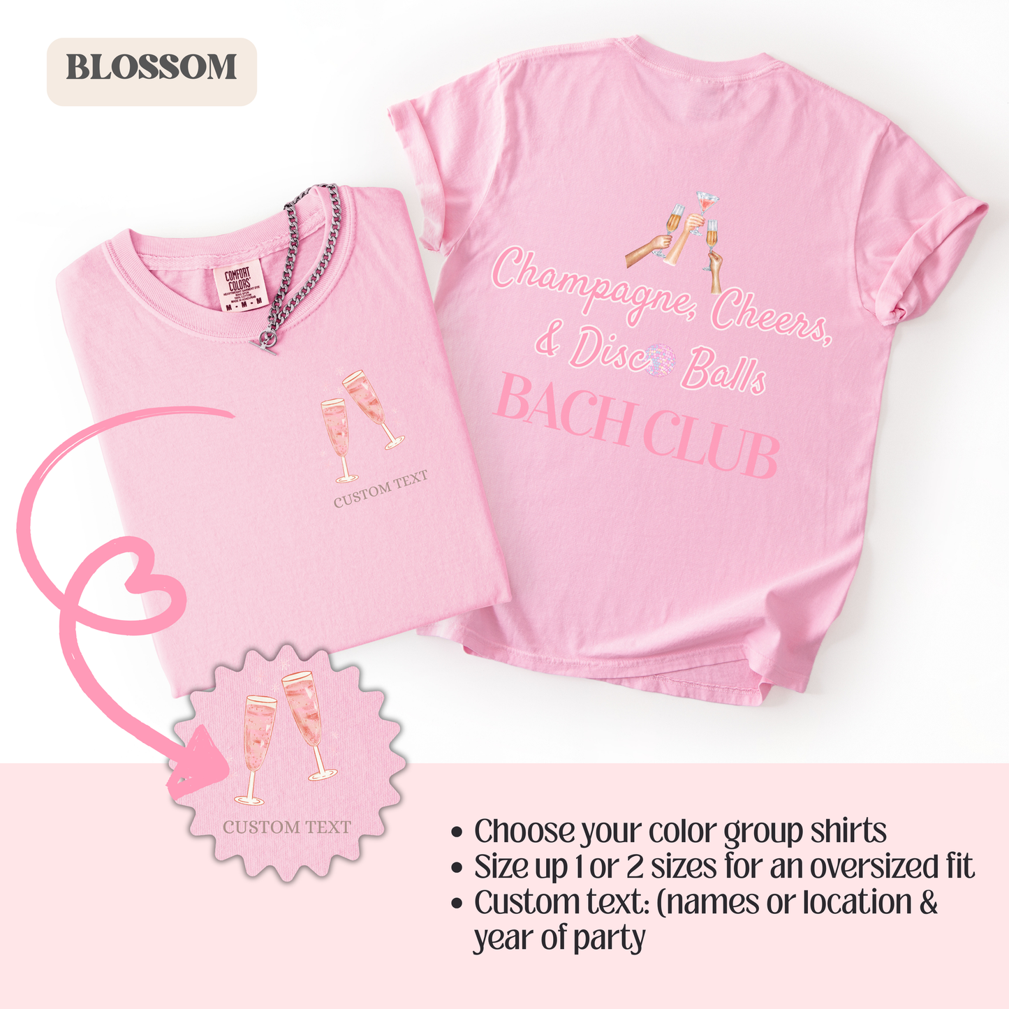 Champagne Cheers & Disco Balls Bachelorette Party Shirt | Custom Shirt