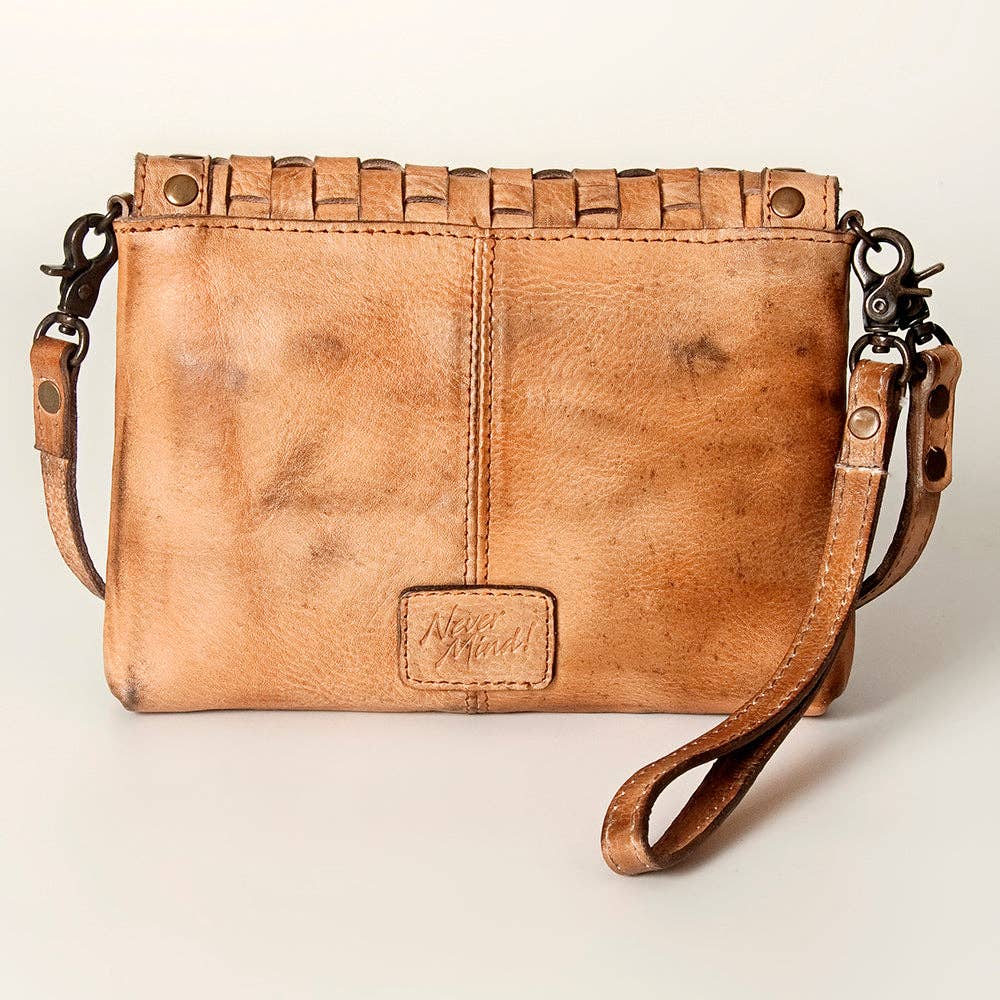 Studded Genuine Leather Crossbody