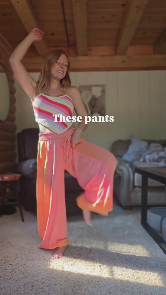 POL Drawstring Wide Leg Pants