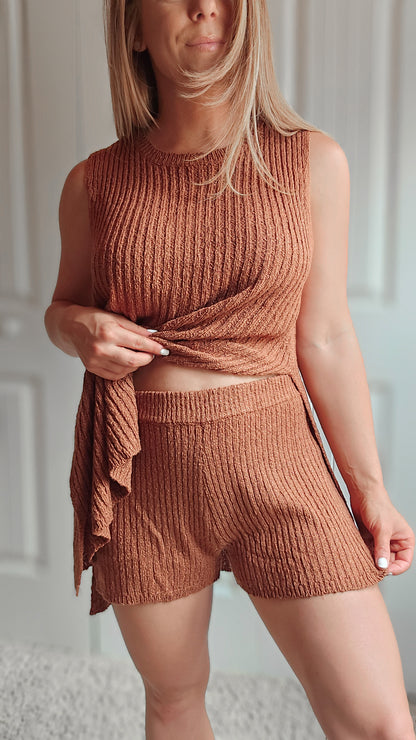 Sunset Orchard Top & Shorts SET