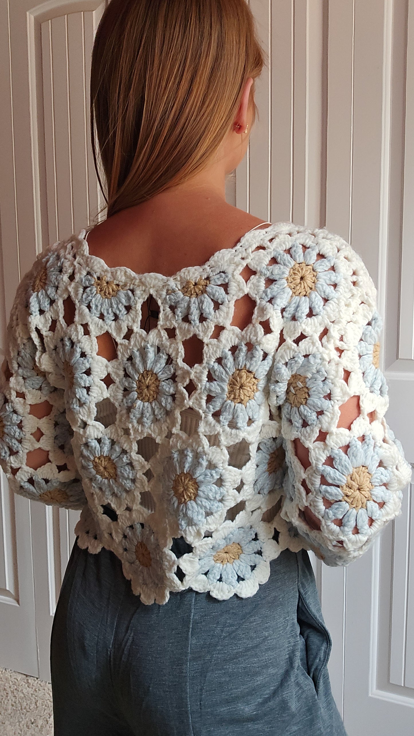 Free To Dream Crochet Sweater Top