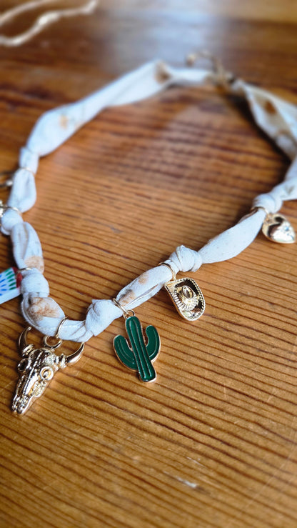 Wild West Scarf Charm Necklace
