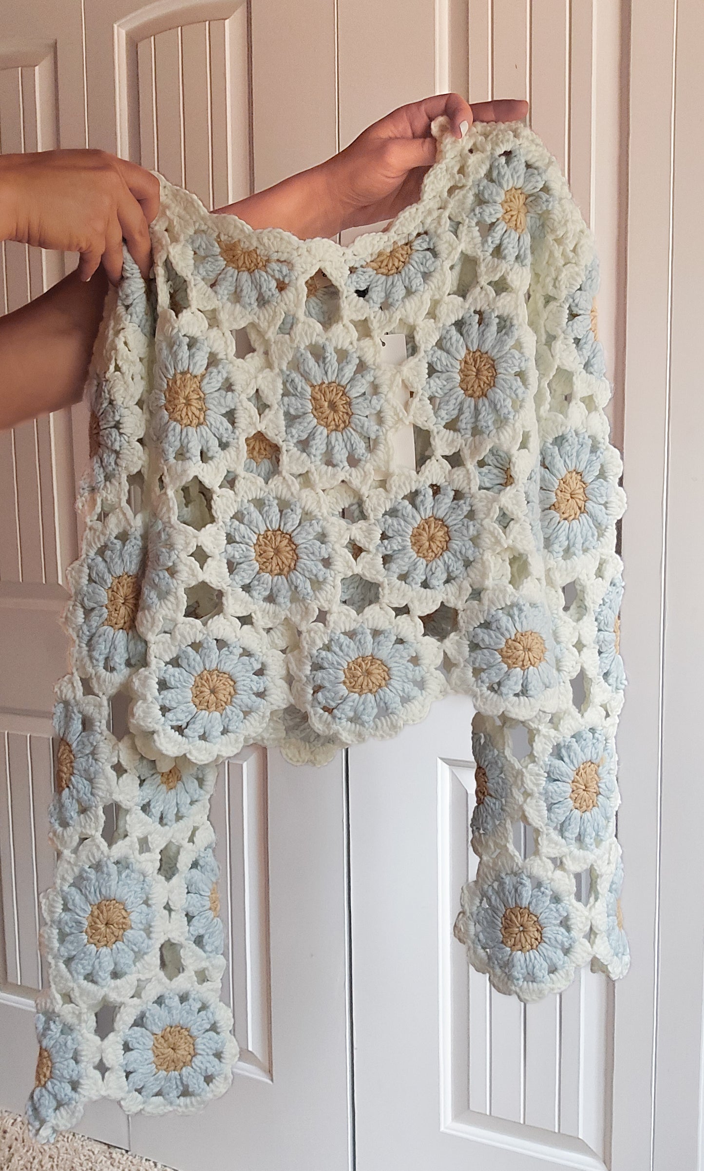 Free To Dream Crochet Sweater Top