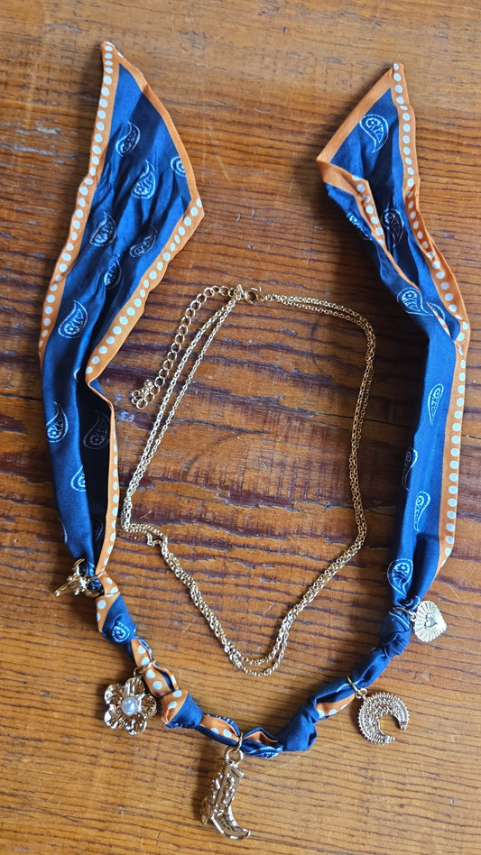 Bull Rider's Wife Scarf Necklace